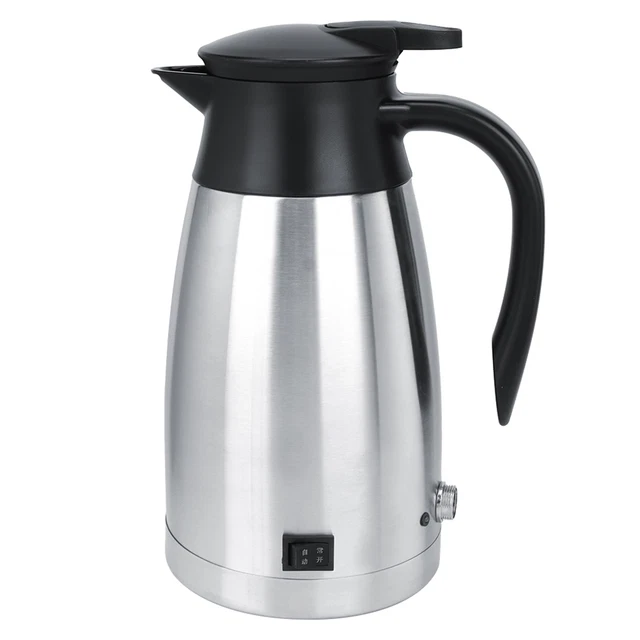 12V/24V 1000ml Car Truck Electric Hot Water Kettle Bottle Hot Water Cup FR