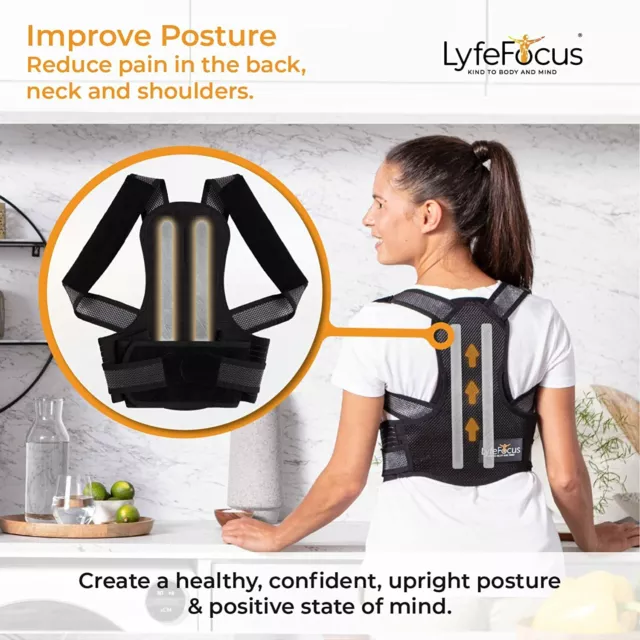 Posture Corrector Back Brace - Breathable Support for Men & Women - LyfeFocus 3