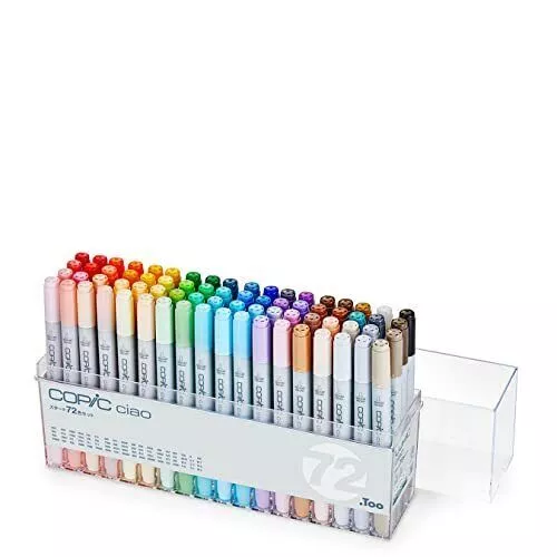 Copic Too Copic Ciao Start 72 Color Set Made in Japan Multicolor Illustration Ma