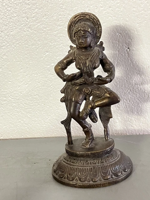 Statue Ancienne En Bois - Divinité Hindoue Ou Bouddhiste - Période 1900-1949 - Style Des Années 40-60 - Origine Inde