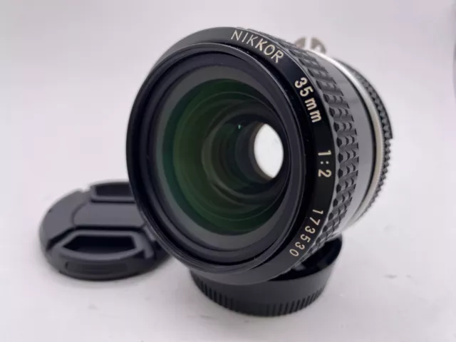 [ Near MINT ] Nikon Ai Nikkor 35mm f/2 Wide Angle MF Lens F Mount From JAPAN