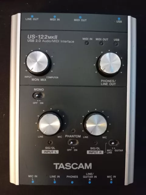 Tascam US-122 Mk II USB 2.0 Audio/MIDI Interface