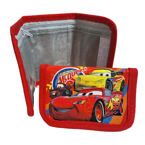 Kids Wallet Cars Lightning McQueen Red 5 - Trifold