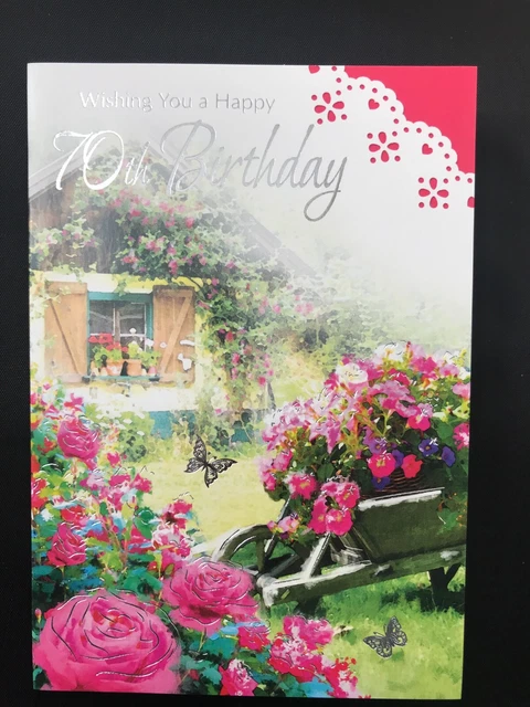 Cousin Birthday Card - Flowers Feale Ladies Her Woen - Size