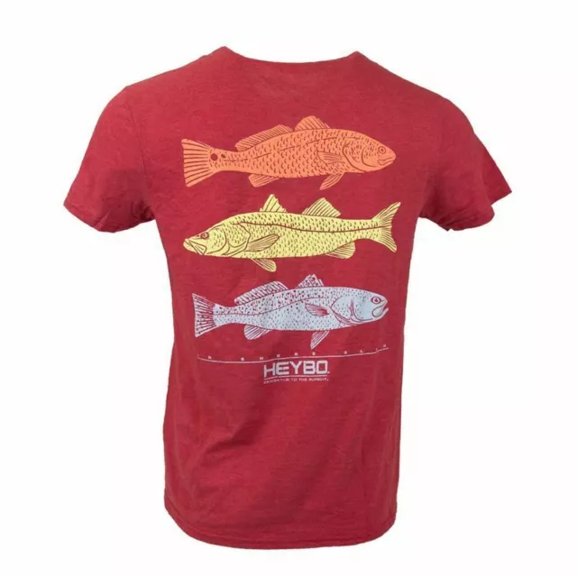 Heybo Esterni Costiera Pesce Timbro T-Shirt Manica Corta