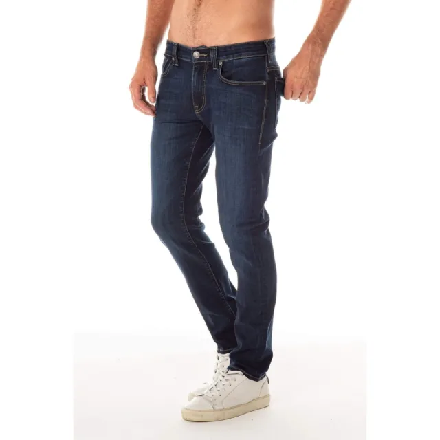 FIDELITY Jeans Mens 33 Jimmy Slim Straight Leg Empirical Blue $218 *FLAW*
