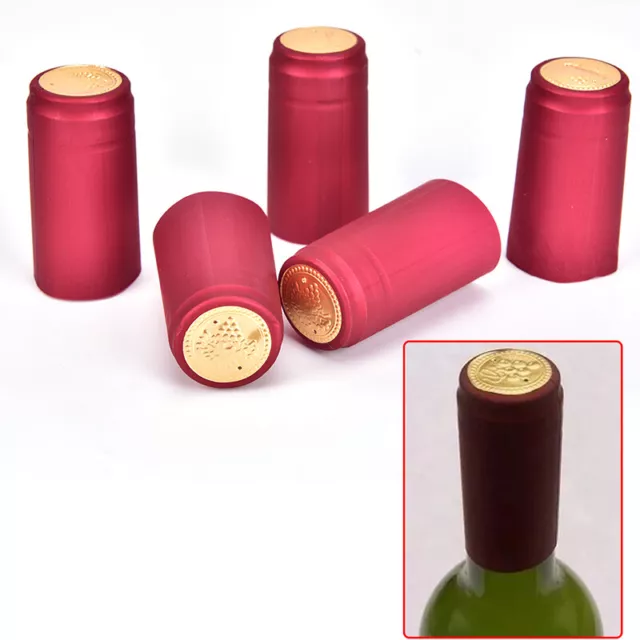 10pcs Wine Bottle Cover Wine Bottle Seal Accessories PVC Heat Shrink Cap Supp YK