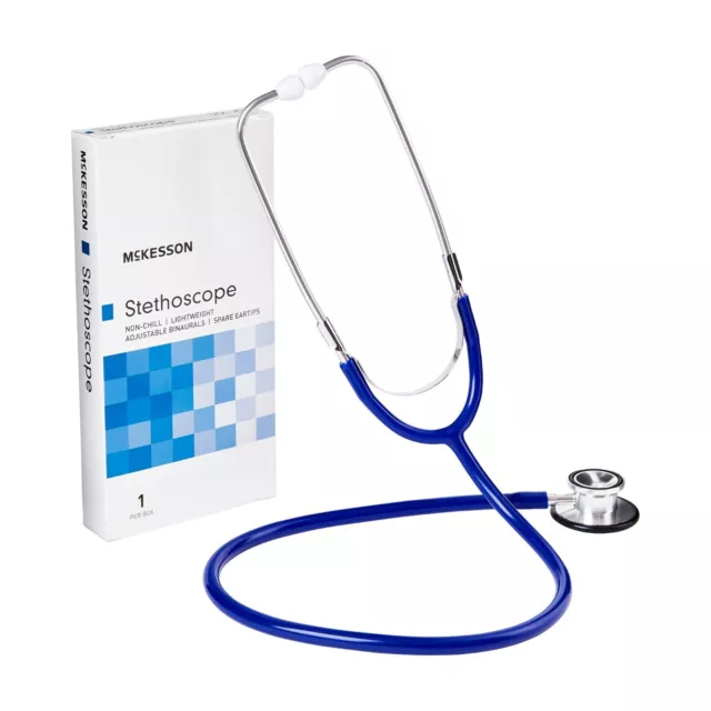 McKesson Stethoscope Royal Blue Tube, 22 inch, 01-670RBGM, 1 Ct