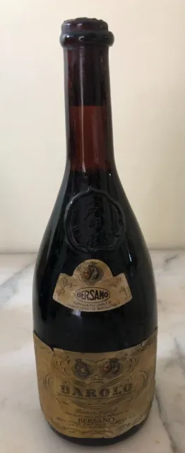 1975 Vintage Barolo Bersano Special Reserve Wine Bottle