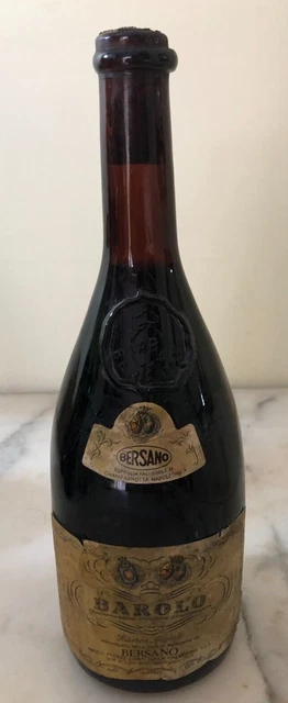 1975 Vintage Barolo Bersano Special Reserve Wine Bottle 1975 Vintage Barolo Bersano Special Reserve Wine Bottle