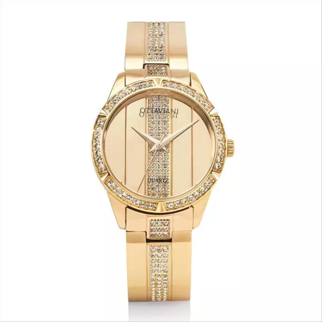 Orologio Donna Solo Tempo Ottaviani 15377G In Acciaio Con Cristalli