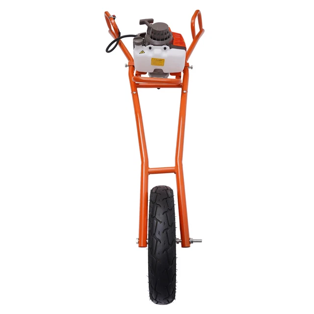 63CC GAS POWERED Post Hole Digger Wheelbarrow Earth Auger Bit Ground w ...