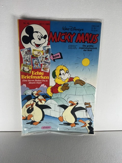 Micky Maus Heft 1985 Nr 49 Disney Comic #A13 Sammlung Selten Konvolut