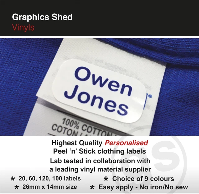 CLOTHING LABELS NAME Tag Labels Clothing Labels For Fast Food For Food