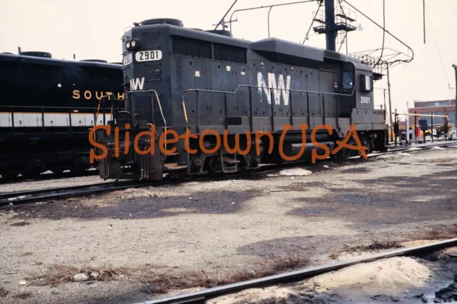 Vtg 1980's Original Photo Train Slide 2901 Engine NW Norfolk & Western X2N053