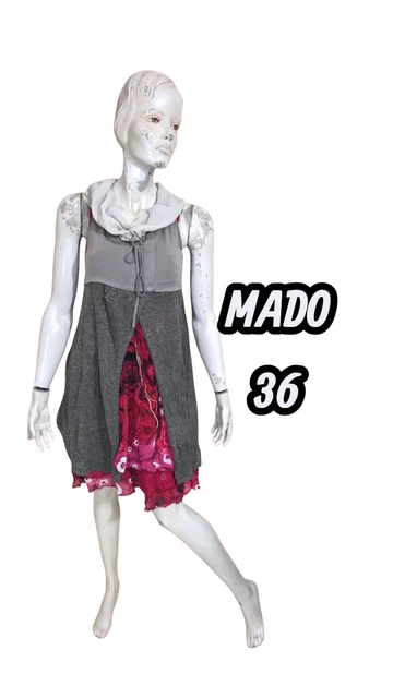 Pull Fin Type Gilet Monoprix Gris Clair Taille 36 Femme - Valeur 35€, Motif Pois, Neuf Avec étiquette