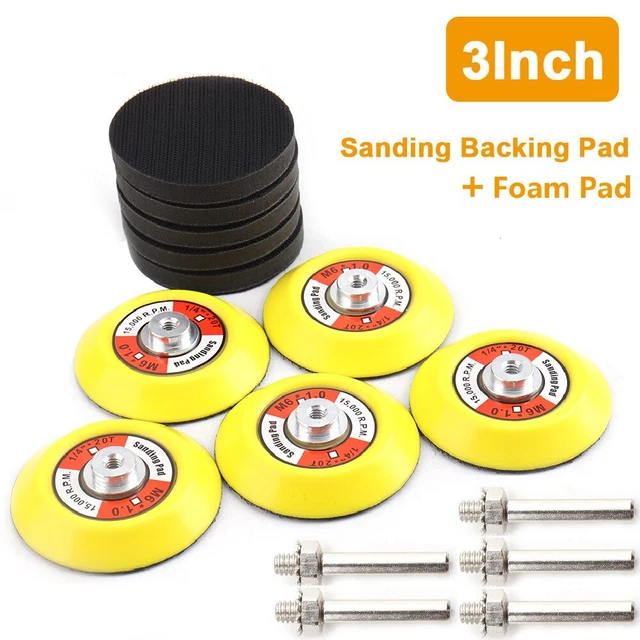 70mm 3 Inch Sanding Backing Pad Hook & Loop Plate For Grinder Polishing Disc