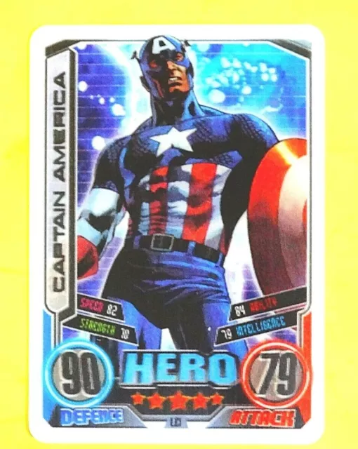 Hero Attax Trading Card * 2. Serie * Holo-Card Captain America * Marvel / Topps