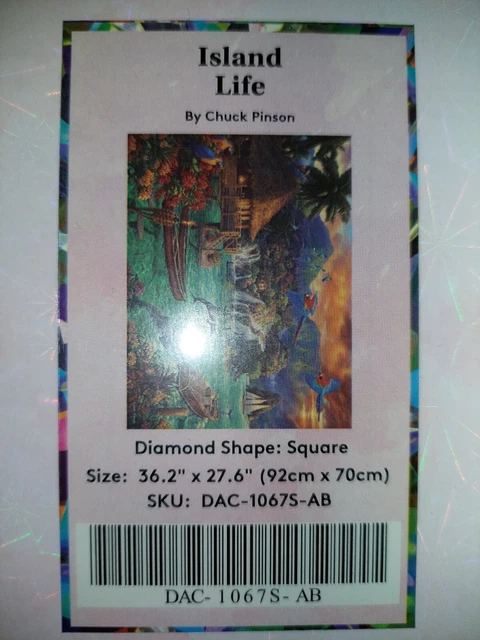 Island Life Diamond Painting by Chuck Pinson Diamond Art Club Unopened