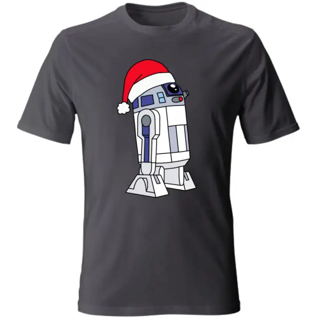 T-shirt R2D2 STARWARS Xmas Christmas Natale funny party S-XXL