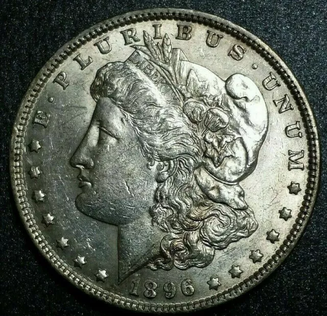 1896 P Morgan Dollar Silver Liberty $1 Eagle .900 Fine Silver Round World Coin