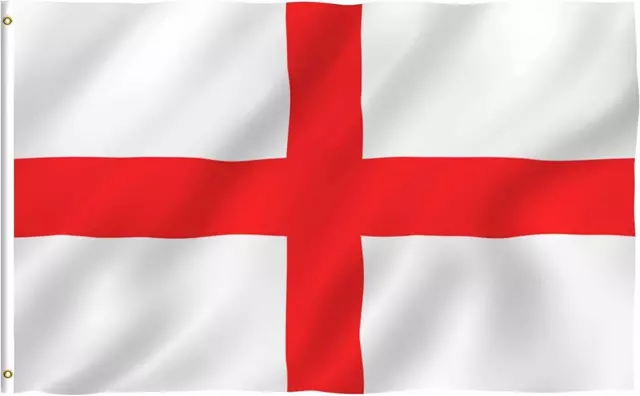 England Flag St George English National Flag World Cup Football 2024 8 x 5 FT