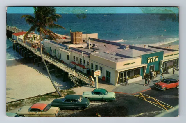 Palm Beach FL- Florida, Palm Beach Pier, Antique, Vintage c1964 Postcard