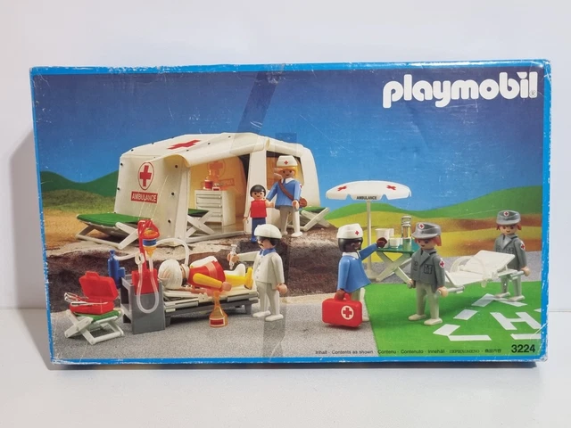 PLAYMOBIL 3224 ANTIGUO Campamento Militar Medico Hospital