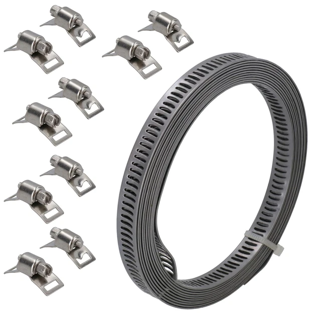 Silver 5x3x5 Inch And 15 Gram Stainless Steel Hose Clamps For Industrial Usage At Best Price In