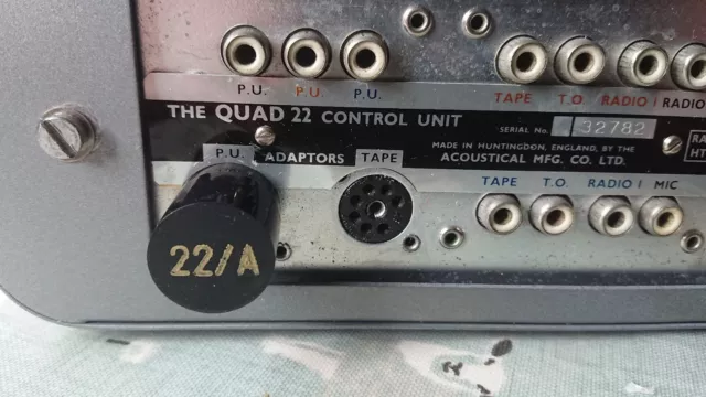 Quad II 22 Vorverstärker Phonoadapter. Typ A (Neu hergestellt in Großbritannien)