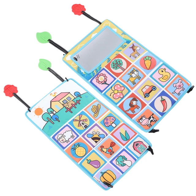 Collapsible Tummy Time Floor Mirror Bright Color Visual Stimulation Infant