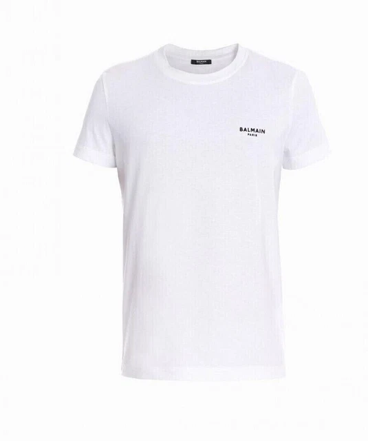 ✅ Balmain Paris T-shirt uomo girocollo TG. S-M-L-XL-XXL tshirt Bianco nero