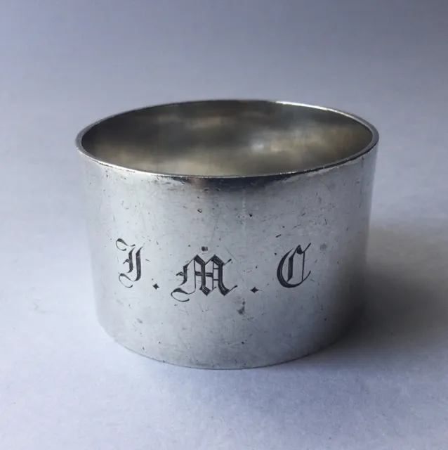 Solid Silver Napkin Ring 46 Grams Hallmarked For Birmingham 1937 By D Bros