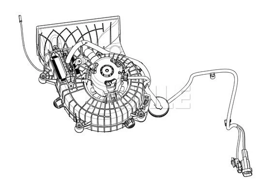 Ventilateur, batterie de voiture MAHLE CFB 1 000P pour RENAULT