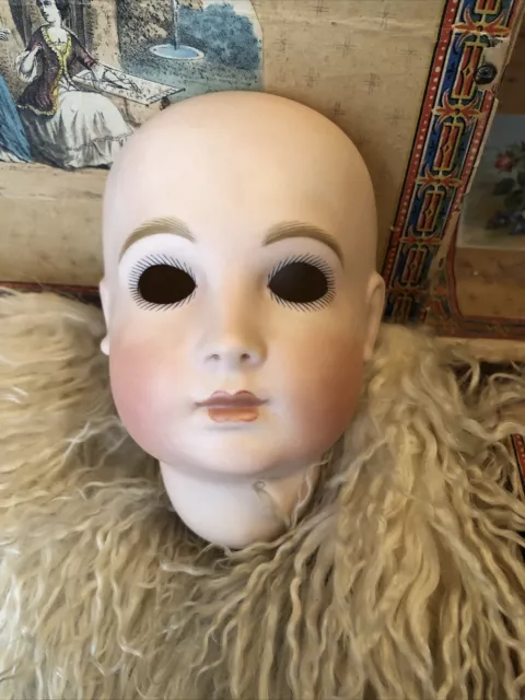 Antique Style Vintage Reproduction Jumeau Doll Head 1992… Needs Eyes