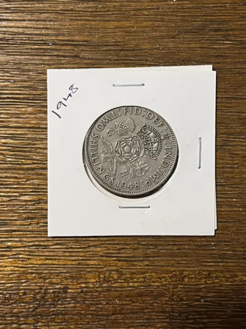 ☀️1948 United Kingdom Two Shillings Florin King☀️ George Vi No Reserve Auction☀️