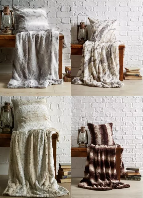 Kelly hoppen ruched faux fur throw online