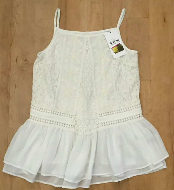 Brand New Girls Ivory Sequin Top by M&S Kids Age 10 - 11 Years. RRP £16.00.