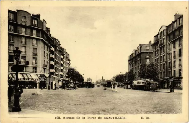 CPA AK PARIS 20th Avenue de la Porte de Montreuil (673310)