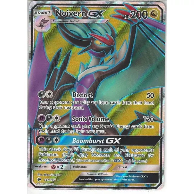 Pokemon- Noivern GX- Full Art - 141/147