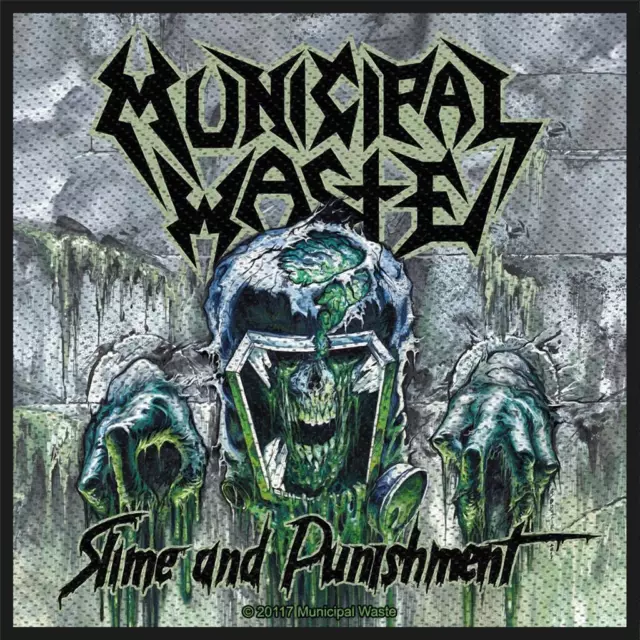 Official Licensed - Municipal Waste - Slime And Punishment Sew On Patch Thrash