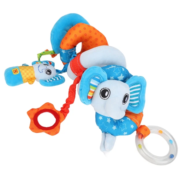 (Lit 'éléphant Bleu Autour)Hochets En Spirale Jouet Jouets Colorés De