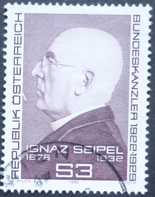 Österreich 1982, Mi 1712, Bundeskanzler Ignaz Seipel, gestempelt