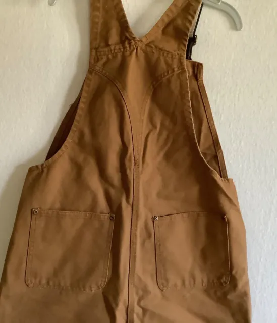 Youth Brown Carhartt Bib/ Overalls Size 16 / New