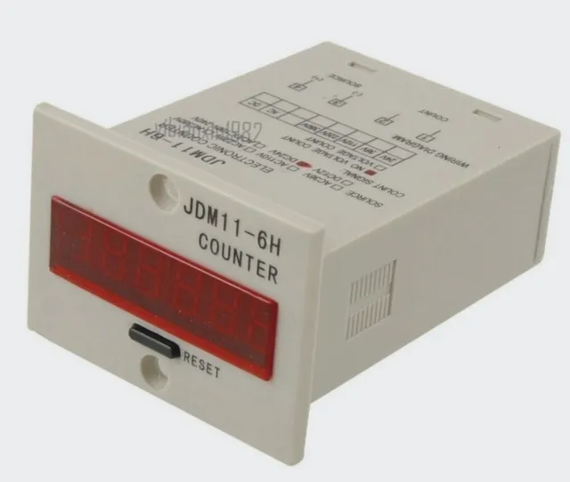 JDM11-6H 6 Digits Display Electronic Counter Relay Control DC 24V