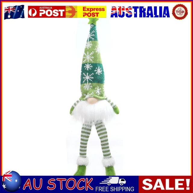 Glowing Gnome Christmas Faceless Doll with Light Xmas Home Decor (Green)