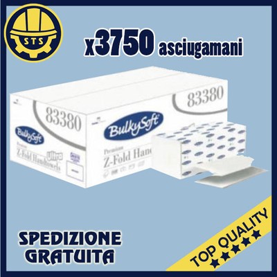 C & E 3750 ASCIUGAMANI DI CARTA PIEGATI a Z DISTRIBUTORE INTERCALATI COMPATIBILE C e V 
