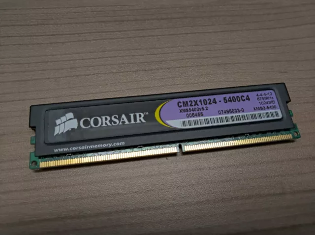 CORSAIR XMS2 1GB DDR2 675 337 MHz PC2 5400 CM2X1024 5400C4 EUR 5 00 PicClick FR