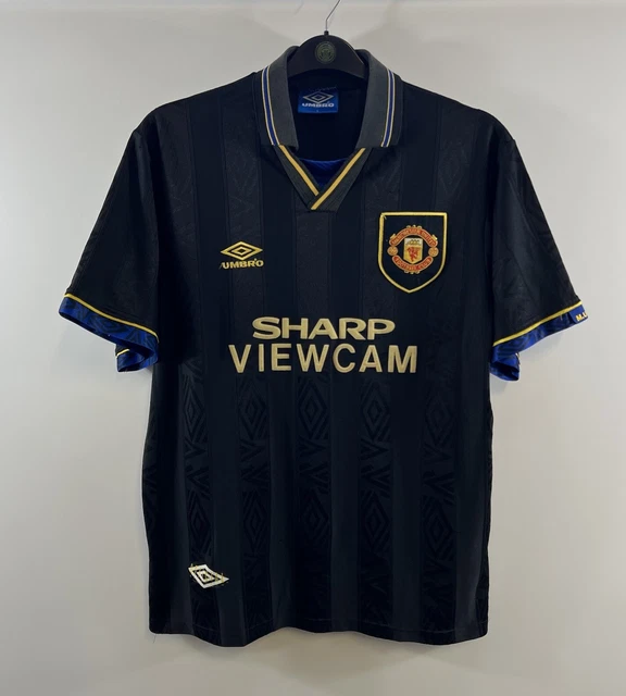 Maillot De Foot Oxford United Extérieur 1985/86 - Taille L Adulte - Umbro - Couleur Argent - Manches Courtes - Vintage