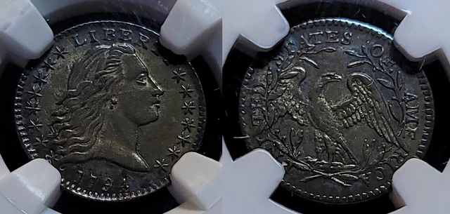 1794 Flowing Hair Half Dime 5c NGC MS 63 1794 Flowing Hair Half Dime 5c NGC MS 63